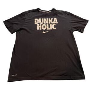 Nike Dri-Fit Dunka Holic Short Sleeve Black Adult 2XL T-Shirt